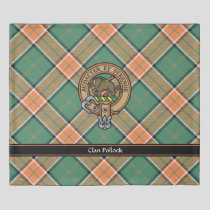 Clan Pollock Crest Duvet Cover