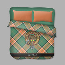 Clan Pollock Crest Duvet Cover