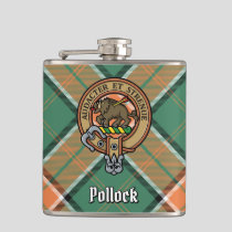 Clan Pollock Crest Flask