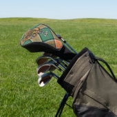 Clan Pollock Crest Golf Head Cover (In Situ)