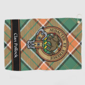 Clan Pollock Crest Golf Towel (Horizontal)