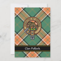 Clan Pollock Crest Invitation