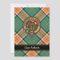 Clan Pollock Crest Invitation