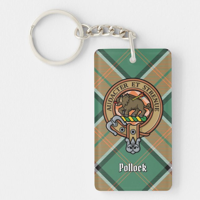 Clan Pollock Crest Keychain (Front)