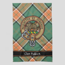 Clan Pollock Crest Kitchen Towel