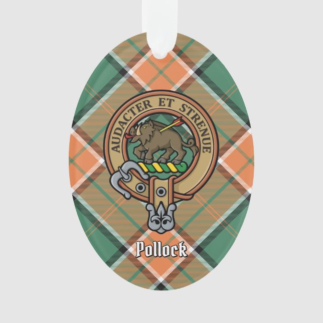 Clan Pollock Crest Ornament (Front)