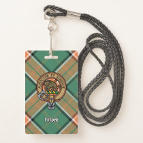 Clan Pollock Crest over Tartan Badge