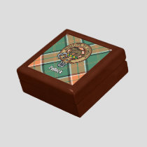 Clan Pollock Crest over Tartan Gift Box