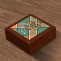 Clan Pollock Crest over Tartan Gift Box