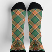 Clan Pollock Crest over Tartan Socks (Top)