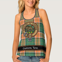 Clan Pollock Crest over Tartan Tank Top