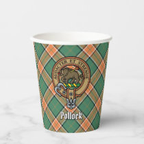 Clan Pollock Crest Paper Cups