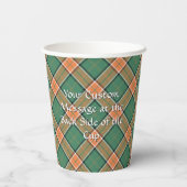 Clan Pollock Crest Paper Cups (Back)