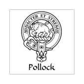 Clan Pollock Crest Rubber Stamp (Imprint)