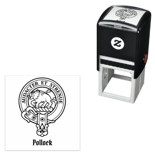 Clan Pollock Crest Self_inking Stamp