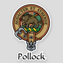 Clan Pollock Crest Sticker