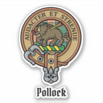 Clan Pollock Crest Sticker