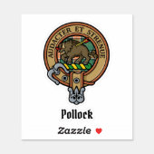 Clan Pollock Crest Sticker (Sheet)