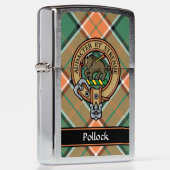 Clan Pollock Crest Zippo Lighter (Right)
