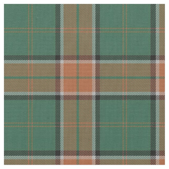 Clan Pollock Scottish Tartan Plaid Fabric (Close Up)