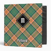 Clan Pollock Tartan 3 Ring Binder (Front/Inside)