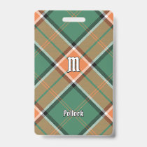 Clan Pollock Tartan Badge