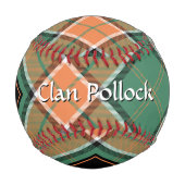 Clan Pollock Tartan Baseball (Front)