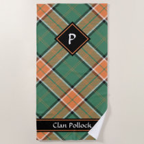 Clan Pollock Tartan Beach Towel