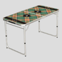 Clan Pollock Tartan Beer Pong Table