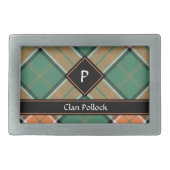 Clan Pollock Tartan Belt Buckle (Front)