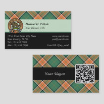 Clan Pollock Tartan Business Card