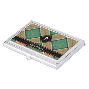 Clan Pollock Tartan Business Card Case