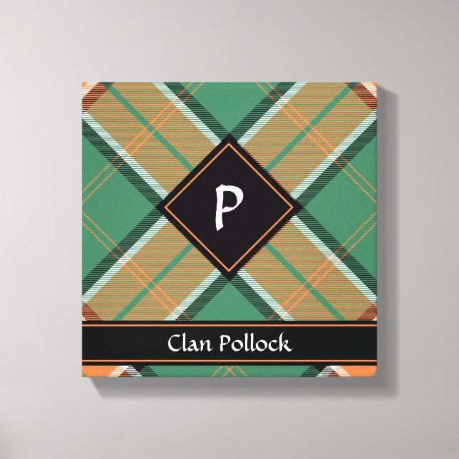 Clan Pollock Tartan Canvas Print (Front)
