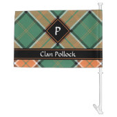 Clan Pollock Tartan Car Flag (Back)