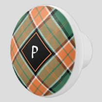 Clan Pollock Tartan Ceramic Knob