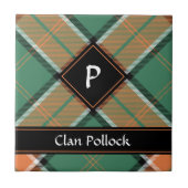 Clan Pollock Tartan Ceramic Tile (Front)