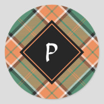 Clan Pollock Tartan Classic Round Sticker