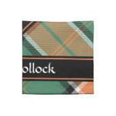 Clan Pollock Tartan Cloth Napkin (Quarter Fold)