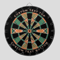 Clan Pollock Tartan Dart Board