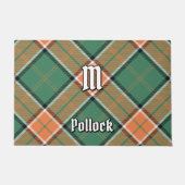 Clan Pollock Tartan Doormat (Front)