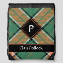 Clan Pollock Tartan Drawstring Bag