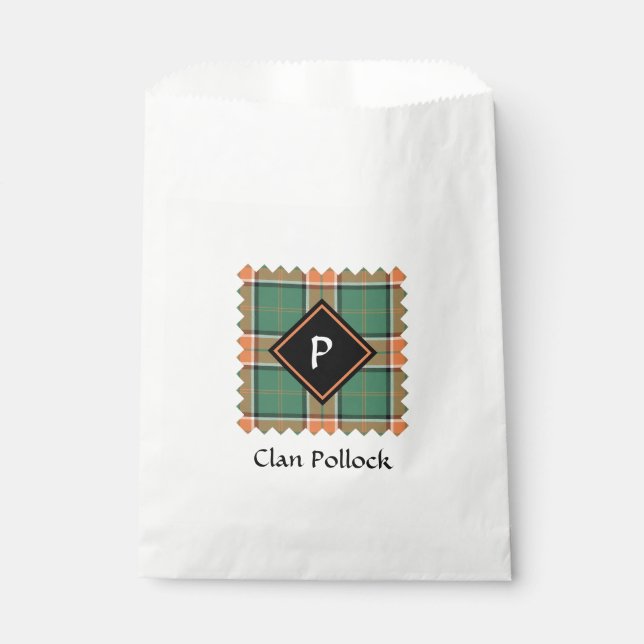 Clan Pollock Tartan Favor Bag (Front)