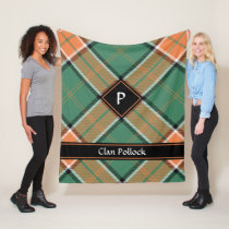 Clan Pollock Tartan Fleece Blanket
