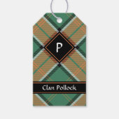 Clan Pollock Tartan Gift Tags (Front)