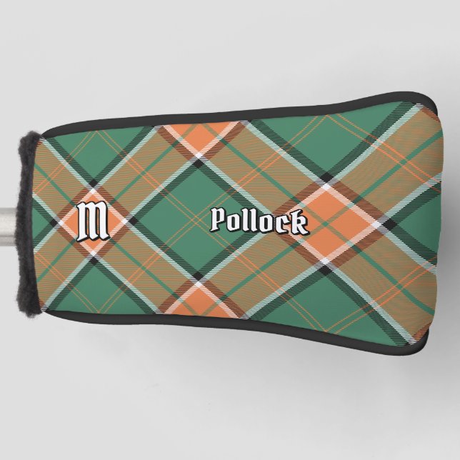Clan Pollock Tartan Golf Head Cover (Front)