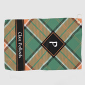 Clan Pollock Tartan Golf Towel (Horizontal)
