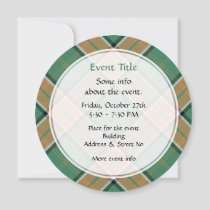 Clan Pollock Tartan Invitation