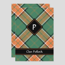 Clan Pollock Tartan Invitation