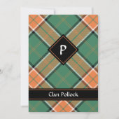Clan Pollock Tartan Invitation (Front)