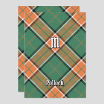 Clan Pollock Tartan Invitation